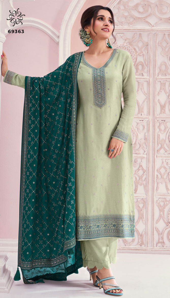 Siya By Vinay Kuleesh Embroidered Silk Designer Salwar Kameez Wholesalers In Delhi
